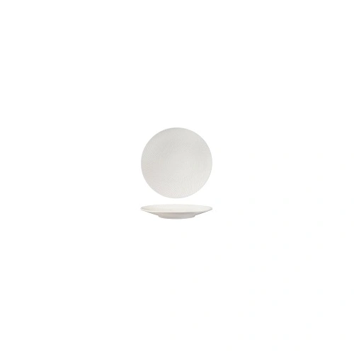 LUZERNE ZEN ROUND COUPE PLATE 205mm WHITE SWIRL