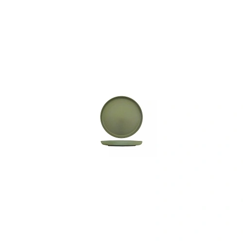 ECLIPSE UNO ROUND WALLED PLATE 280mmØ GREEN 30mmH