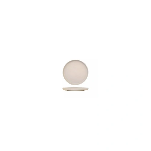 ECLIPSE UNO ROUND WALLED PLATE 280mmØ CREAM 30mmH