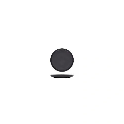 ECLIPSE UNO ROUND WALLED PLATE 220mmØ BLACK 30mmH
