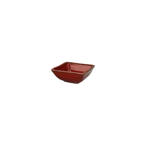 ARTISTICA SQUARE SAUCE DISH 80x80x35mm REACTIVE RED
