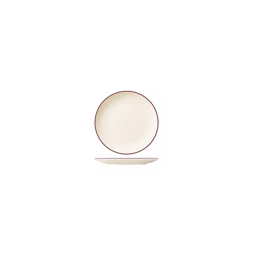ID FINE ROUND COUPE PLATE MODEST MAROON 170mmØ