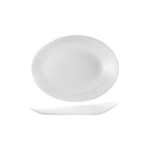 CHURCHILL BAMBOO ORB OVAL PLATE 250x194x32mm
