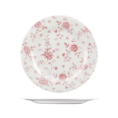 CHURCHILL VINTAGE PRINTS ROSE CHINTZ ROUND PLATE 305mmØ