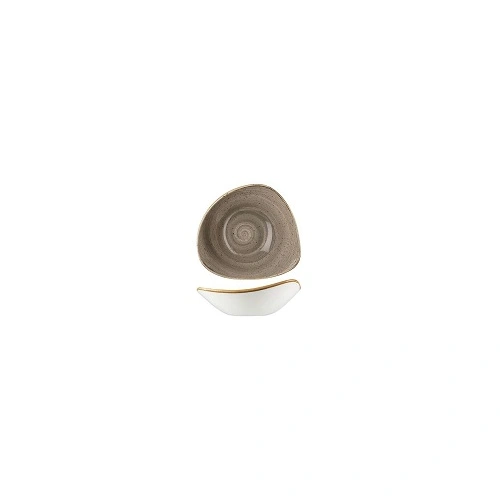 CHURCHILL STONECAST TRIANGULAR BOWL 185mmØ x 185mmW