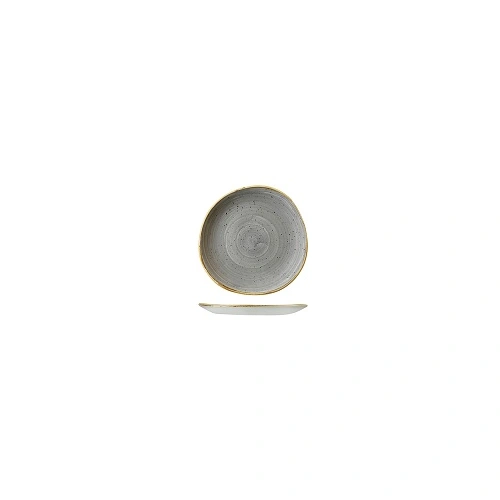 CHURCHILL STONECAST TRACE ROUND ORGANIC PLATE 210mmØ