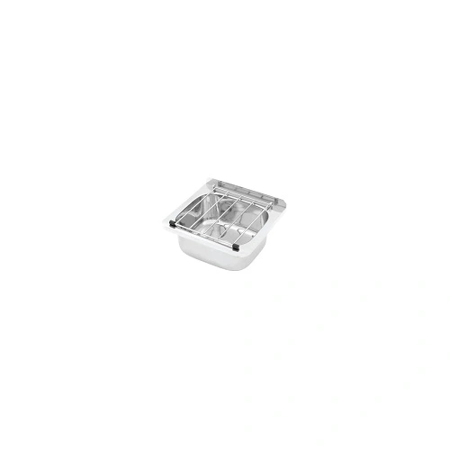 S/ST CLEANERS SINK WITH HINGED GRATE, 31.2 LITRE