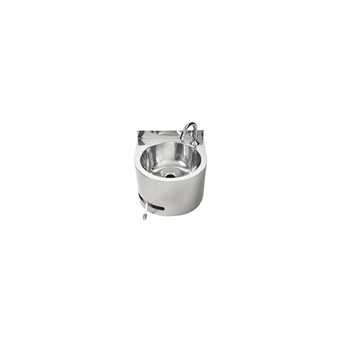 ROUND KNEE OPERATED BASIN W/ TEMPERING VALVE