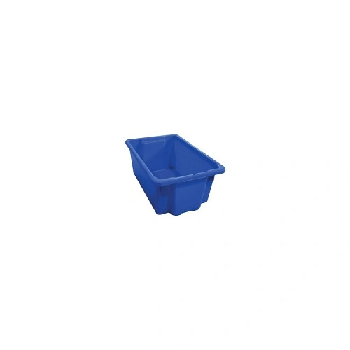 A PLUS 52 LTR STACKING NESTING CRATE, BLUE