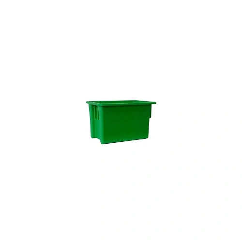 A PLUS 68 LTR STACKING NESTING CRATE, GREEN