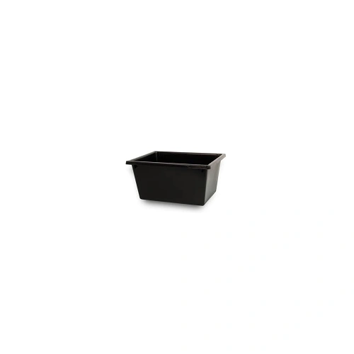 A PLUS 22 LTR STACKING NESTING CRATE, BLACK