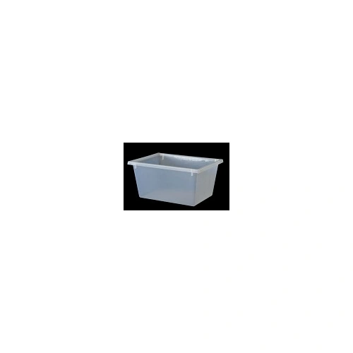 A PLUS 22 LTR STACKING NESTING CRATE, CLEAR