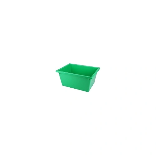 A PLUS 22 LTR STACKING NESTING CRATE, GREEN