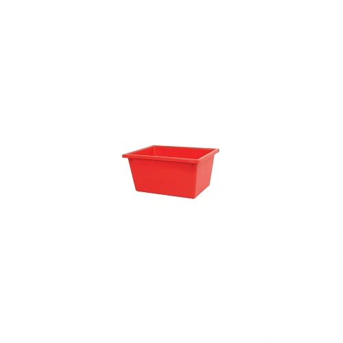 A PLUS 22 LTR STACKING NESTING CRATE, RED