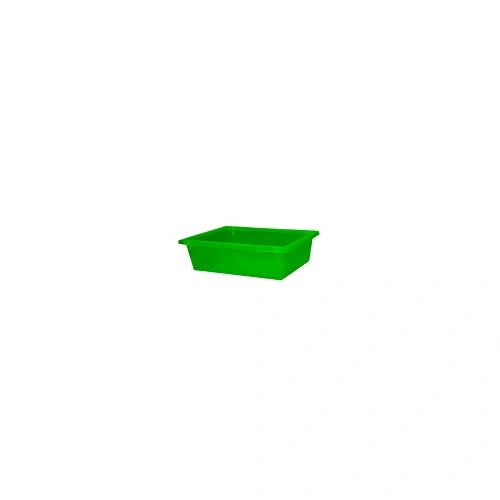A PLUS 13 LTR STACKING NESTING CRATE, GREEN