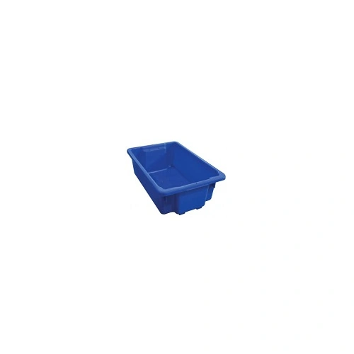 A PLUS 32 LTR STACKING NESTING CRATE, BLUE