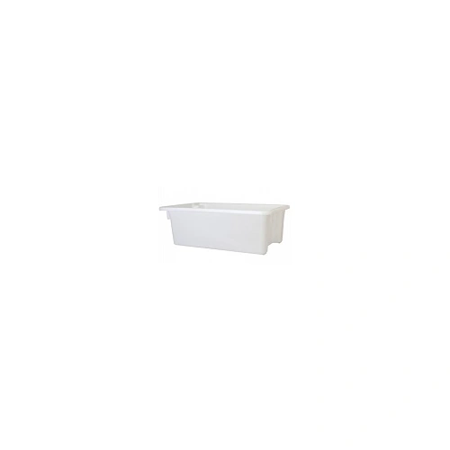A PLUS 32 LTR STACKING NESTING CRATE, WHITE
