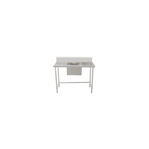 KK S/ST SINGLE SINK BENCH 150mm SPLASHBACK 1200mmW