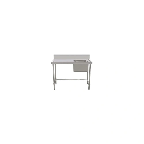 KK S/ST SINGLE SINK BENCH 150mm SPLASHBACK 2100mmW