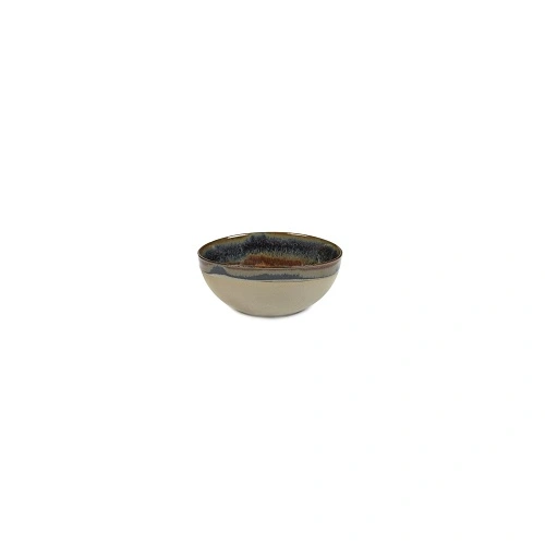 SERAX ROUND BOWL SURFACE SMALL INDI RUSTY BROWN