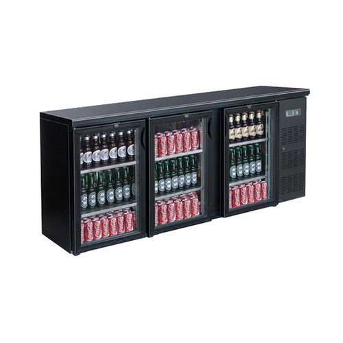 BLACK MAGIC THREE-DOOR BAR COOLER, DELUXE SERIES 