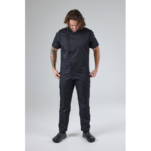 CHEF WORKS MENS SPRINGFIELD BLACK ZIPPER JACKET