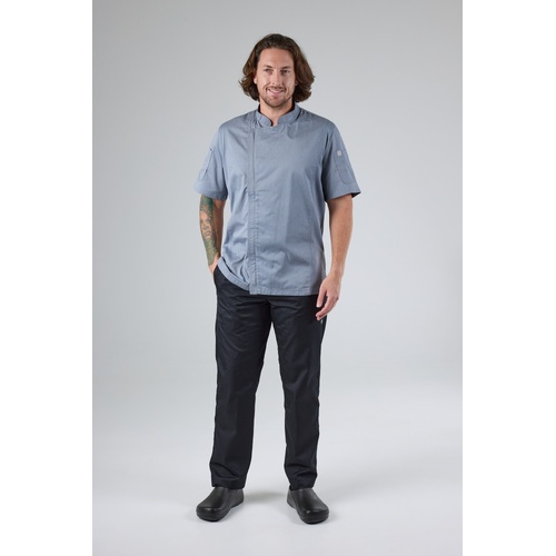 CHEF WORKS MENS SPRINGFIELD GREY ZIPPER JACKET