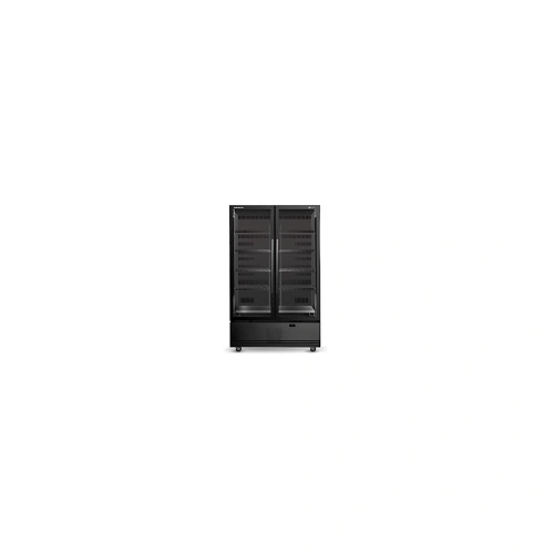 SKOPE 2 DOOR UPRIGHT DRINKS FRIDGE 1079 LITRE BLACK
