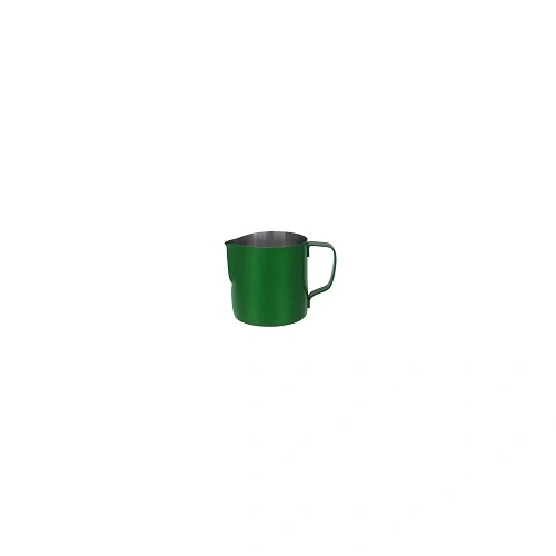 BREW MILK FROTHING JUG POWDER COAT GREEN S/ST 350ml 