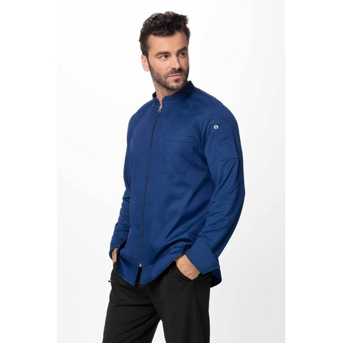 CHEF WORKS MEN'S NEPAL JACKET COOL VENT BLUE
