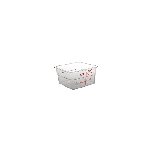 VOGUE POLYCARB. SQUARE STORAGE CONTAINER 1.5LTR