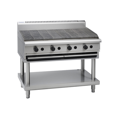 WALDORF 8120 SERIES 1200mm GAS CHARGRILL W/ LEG STAND
