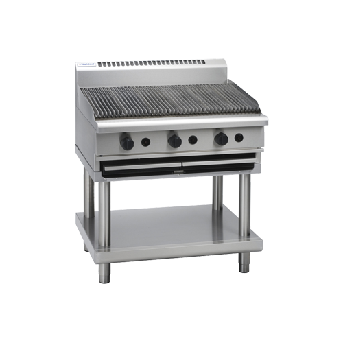 WALDORF 8900 SERIES 900mm GAS CHARGRILL W/ LEG STAND 