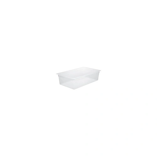 CHEF INOX GN CONTAINER POLYPROP CLEAR 1/1 SIZE 100mm
