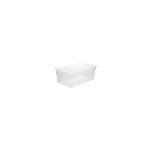 CHEF INOX GN CONTAINER POLYPROP CLEAR 1/1 SIZE 150mm