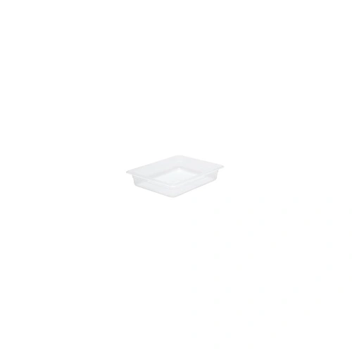 CHEF INOX GN CONTAINER POLYPROP CLEAR 1/2 SIZE 65mm