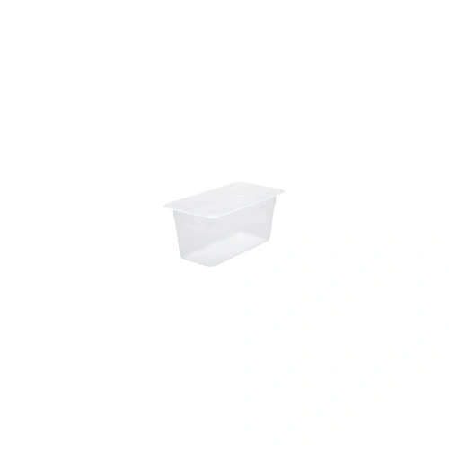 CHEF INOX GN CONTAINER POLYPROP CLEAR 1/3 SIZE 150mm