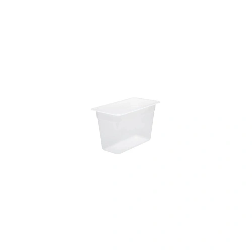 CHEF INOX GN CONTAINER POLYPROP CLEAR 1/3 SIZE 200mm