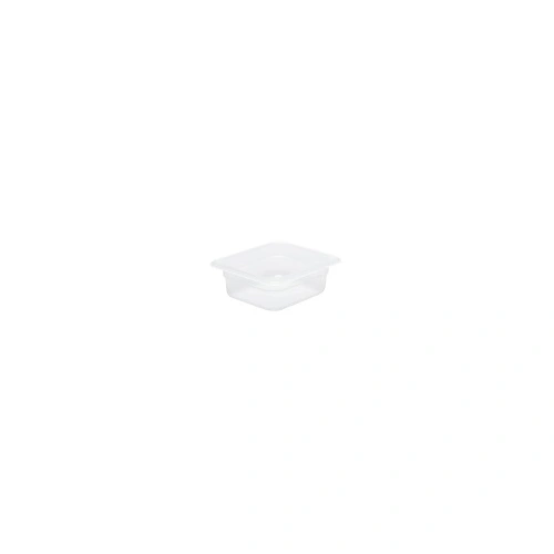 CHEF INOX GN CONTAINER POLYPROP CLEAR 1/6 SIZE 65mm