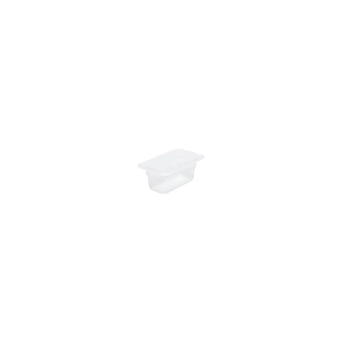 CHEF INOX GN CONTAINER POLYPROP CLEAR 1/9 SIZE 100mm