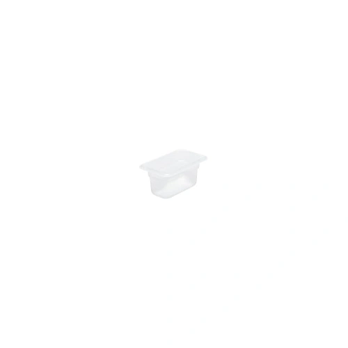 CHEF INOX GN CONTAINER POLYPROP CLEAR 1/9 SIZE 150mm