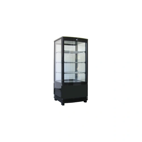 EXQUISITE 4 SIDED GLASS COUNTER TOP DISPLAY FRIDGE
