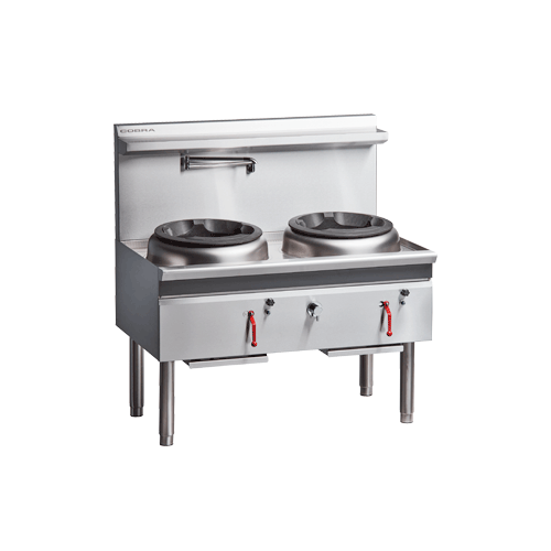 COBRA TWO HOLE GAS WATERLESS WOK WITH DUCKBILL
