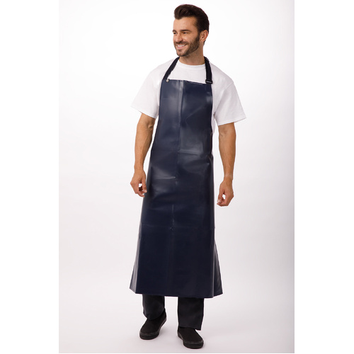 CHEF WORKS NAVY LONG PVC APRON