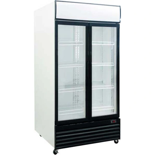 EXQUISITE 2 DOOR UPRIGHT DISPLAY FRIDGE 1000 LITRE