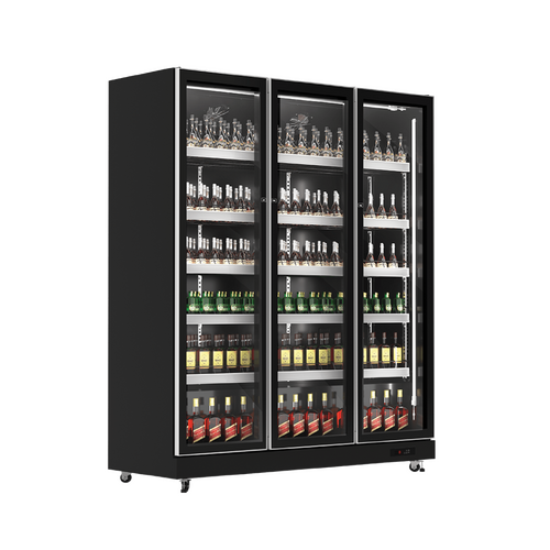 EXQUISITE 3 DOOR UPRIGHT DISPLAY FRIDGE 1100 LITRE