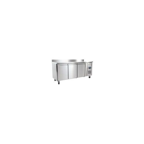POLAR U SERIES 3 DOOR COUNTER FRIDGE W/ SPLASHBACK