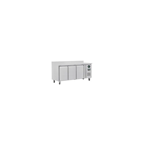 POLAR U SERIES 3 DOOR COUNTER FREEZER W/ SPLASHBACK