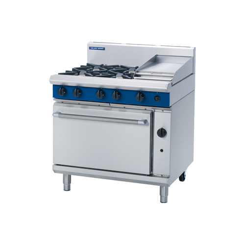 BLUE SEAL 4 BURNER OVEN RANGE W/300mm GRIDDLE