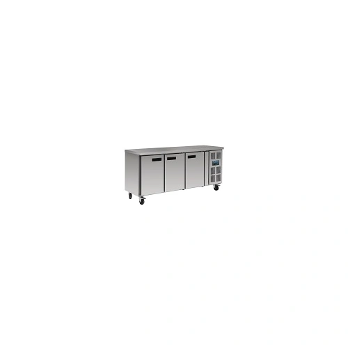 POLAR S/ST 3 DOOR COUNTER REFRIGERATOR 417 LITRE